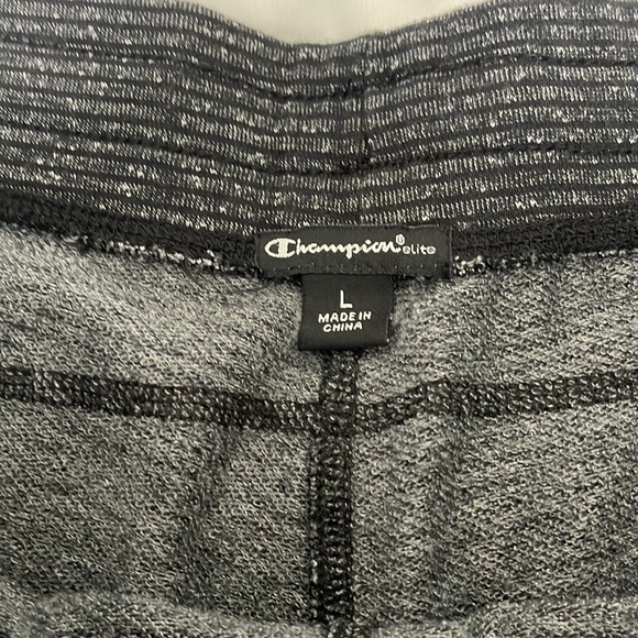 CHAMPION Elite Gray Black Stripe Jogger Sweatpants - Size L - Picture 11 of 14